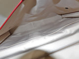 LONGCHAMP, serviette porte document en cuir grainé rouge
