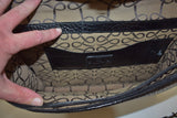 LANCEL, serviette porte document avec bandoulière en cuir noir façon crocodile