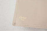 Cartier, portefeuille compact en cuir écru " LOVE "