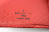 Louis Vuitton, Couverture Agenda long en cuir épi rouge
