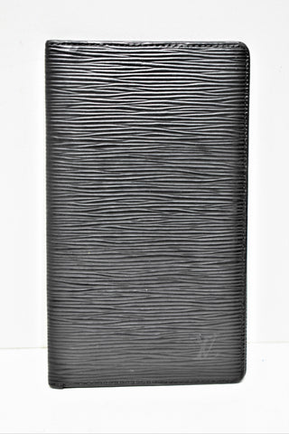Louis Vuitton, " Portefeuille long " en cuir épi noir
