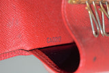 Louis Vuitton, Multiclés (4) en cuir épi rouge