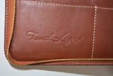 Lancel, Superbe porte document de la ligne " 1er flirt ", en cuir marron