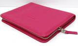 LONGCHAMP, couverture pour tablette (ipad2,3,4), en cuir foulonné rose