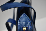 Louis Vuitton, Sac " Saint Jacques PM " en cuir épi bleu