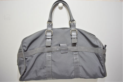 Longchamp, SAC week-end 50, en cuir et toile gris