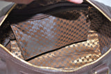 Longchamp, Sac à main boston " BALZANE ROOTS ", en cuir ébène