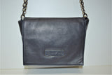 Longchamp, sac porté épaule ou banboulière cuir Bleu foncé, ligne " Kate Moss "