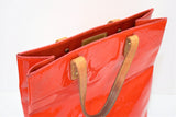 Louis Vuitton, Sac porté main, cabas " Read MM " en cuir verni monogram