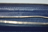 Marc By Marc Jacobs, Portefeuille compagnon en cuir bleu imprimé jeans