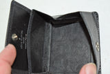 Louis Vuitton, Porte-monnaie pliant en cuir Taïga gris foncé