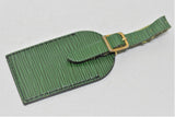 Louis Vuitton, Rare Porte Adresse pour sac de voyage et ou pour sac à main en cuir épi