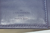 Louis Vuitton, Couverture Agenda en cuir verni bleu ardoise