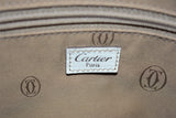 Cartier, Sac a main " marcello ", en toile et cuir