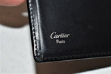 Cartier, Porte-cartes en cuir noir